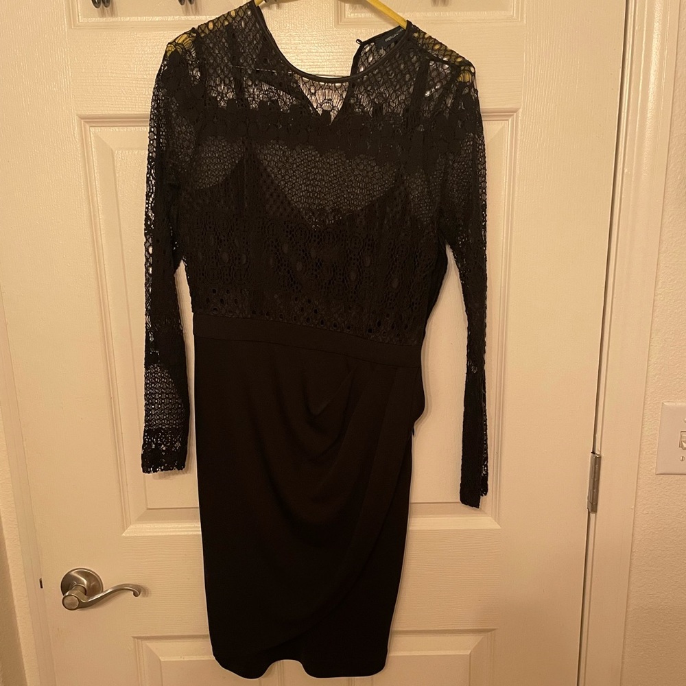 Black Mesh top dress from French connection